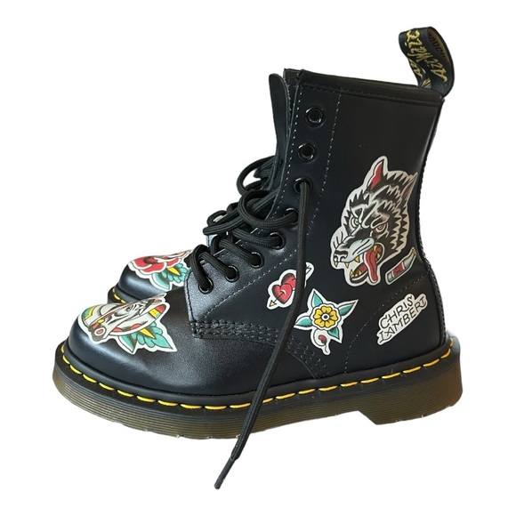 Dr Marten X Chris Lambert Tattoo 1460 Limited Edition Boots, Women’s 5 Doc DM - Picture 1 of 11